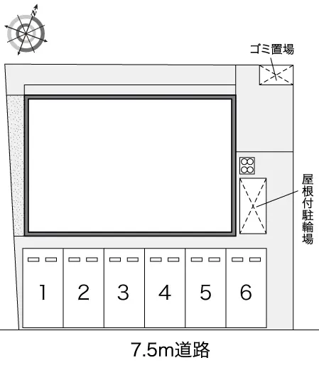 ★手数料０円★姫路市飾磨区今在家４丁目　月極駐車場（LP）